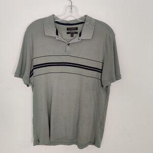 Banana Republic Luxury Touch Ultra Doux Men's Polo Sz L Standard Fit Cotton Gray